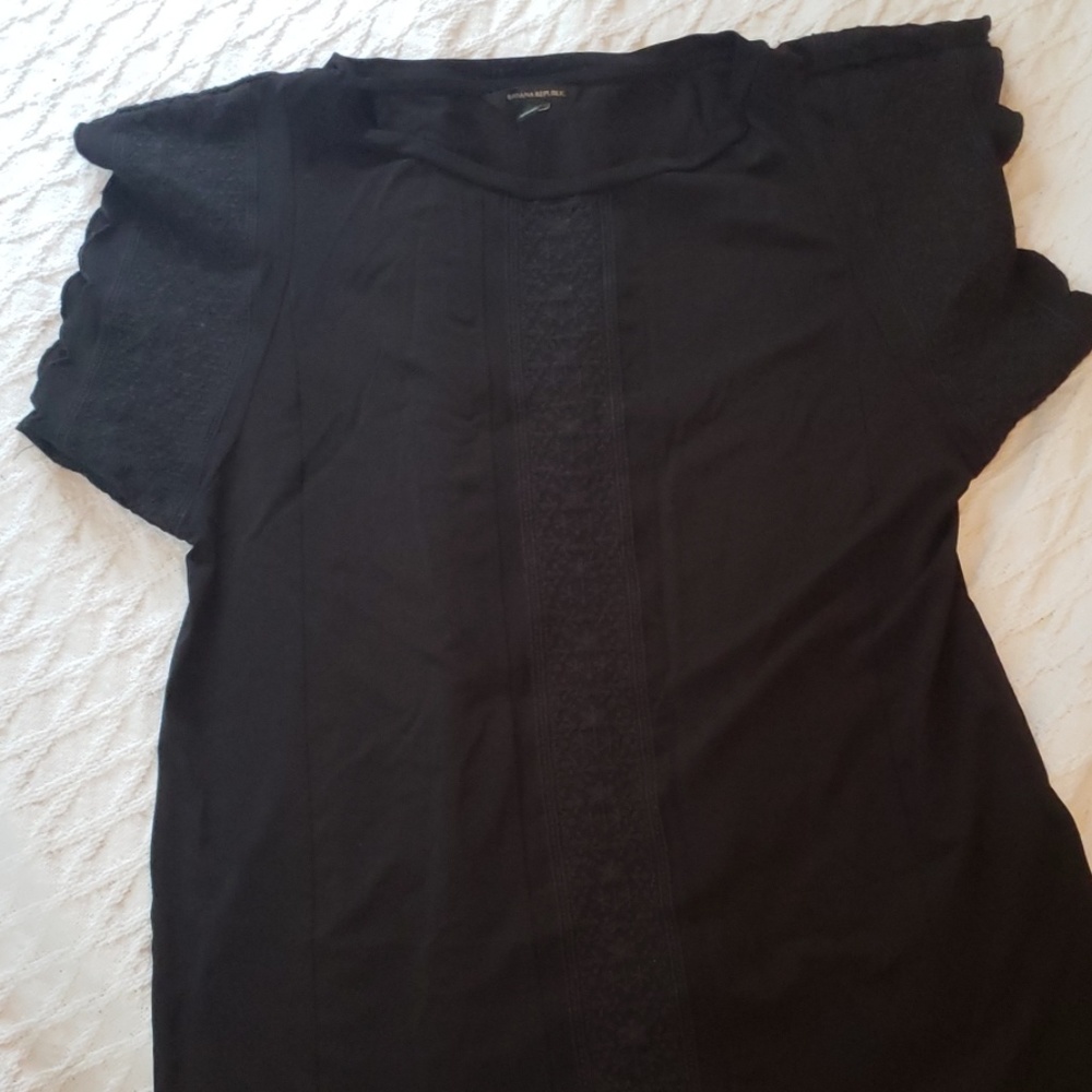 Banana republic xs black blouse